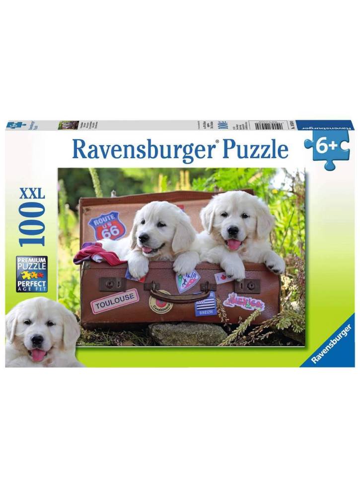 Puzzle Ravensburger Traveling Pups 100pc (10538)