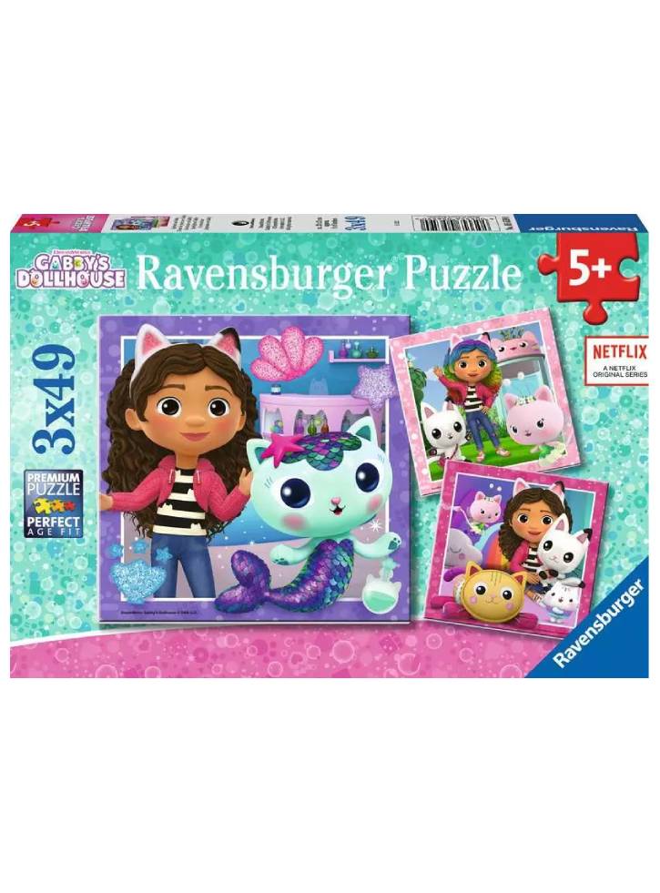 Puzzle Ravensburger Gabby's Dollhouse 3x49pc (10105659)