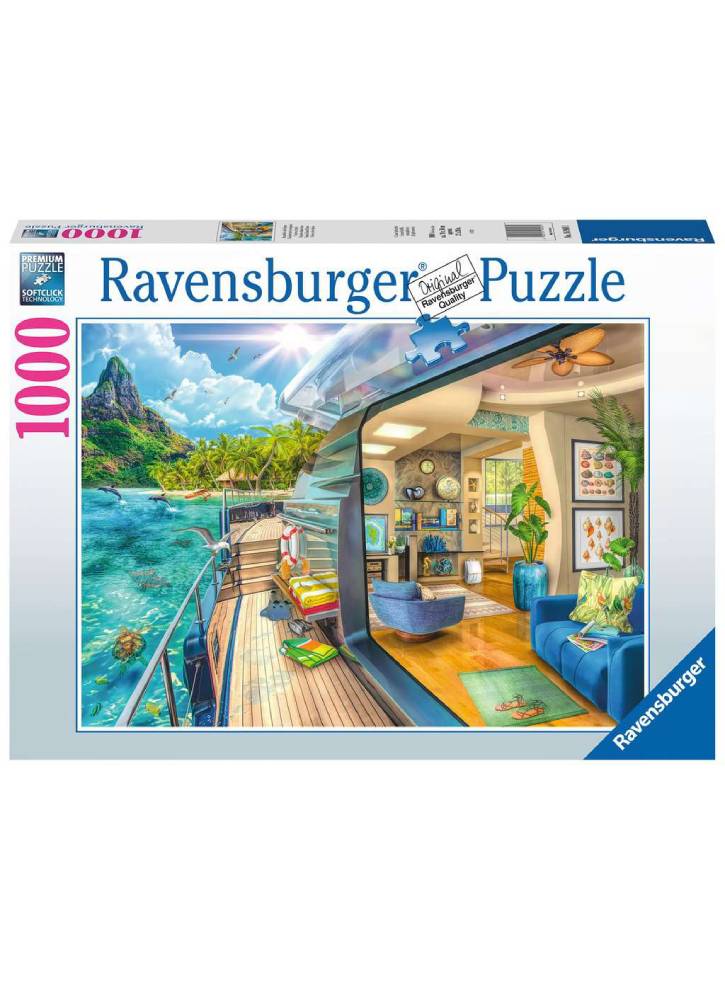 Puzzle Ravensburger Tropical Island Charter 1000pc (10216948)