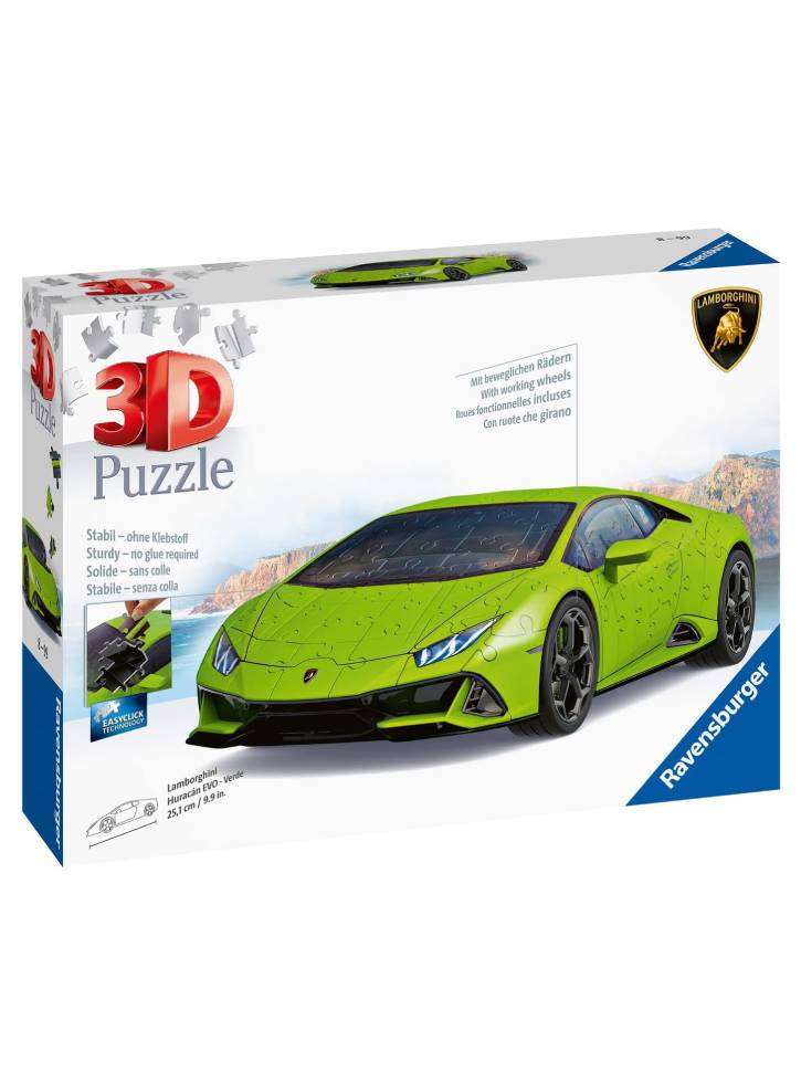 Puzzle Ravensburger Lamborghini Huracan Evo Verde 108pc (10311299)