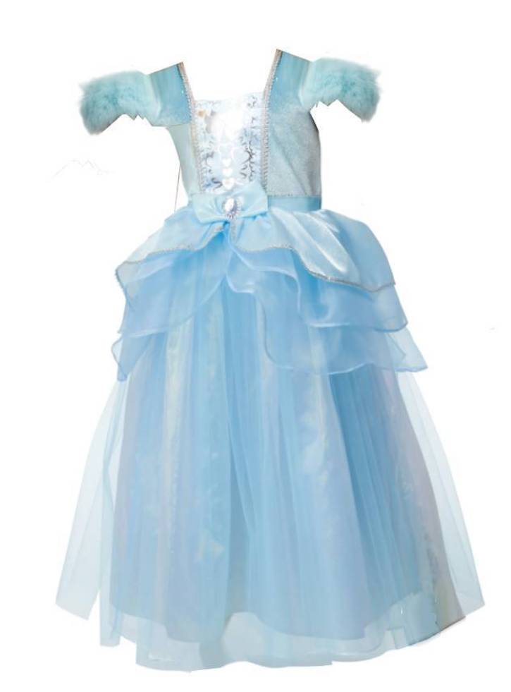 Costum Rubies Deluxe Dress Blue Princess (104 cm)
