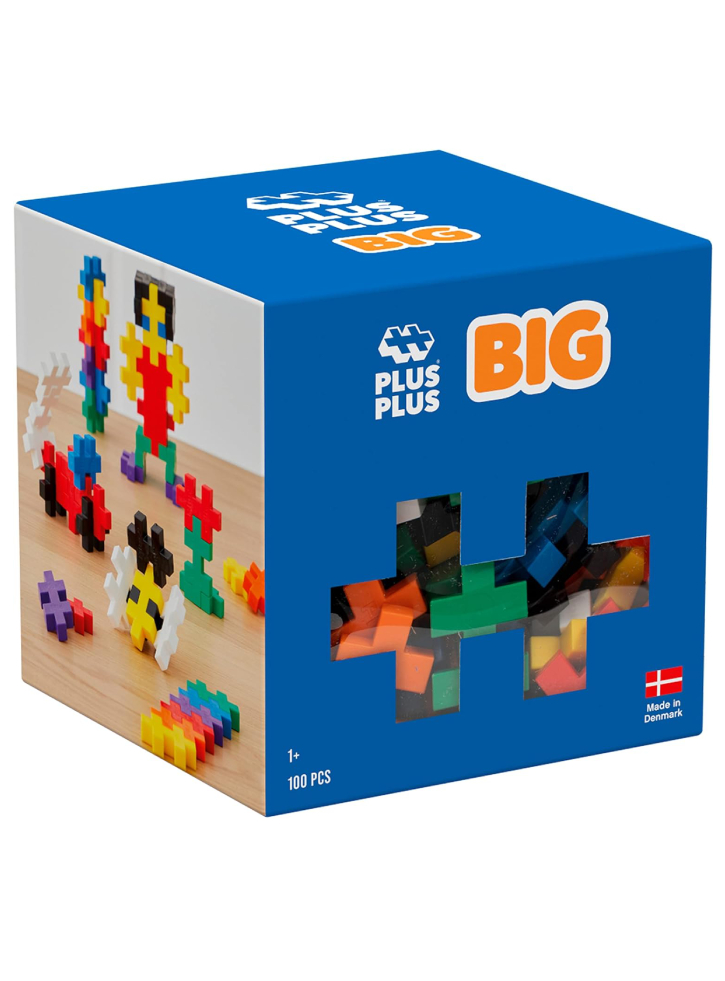 Plus-Plus BIG Basic Mix 100pc + 1 green baseplate (3220)