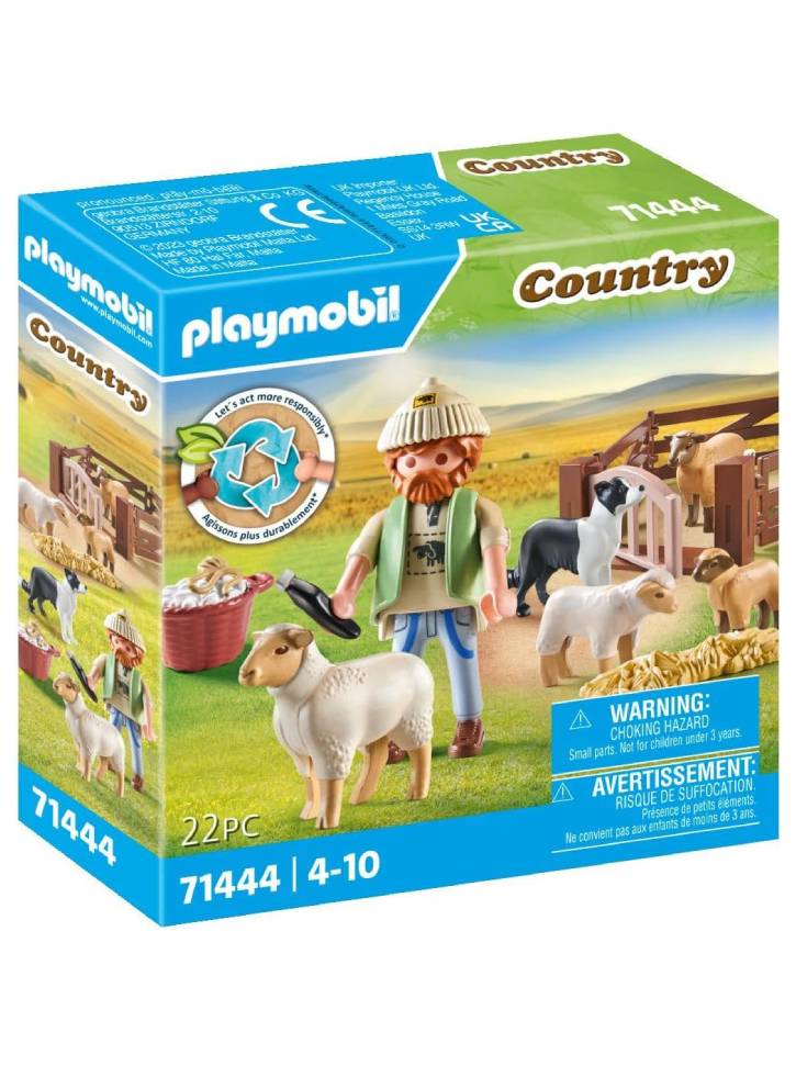 Playmobil Young Shepherd with flock of sheep (71444)