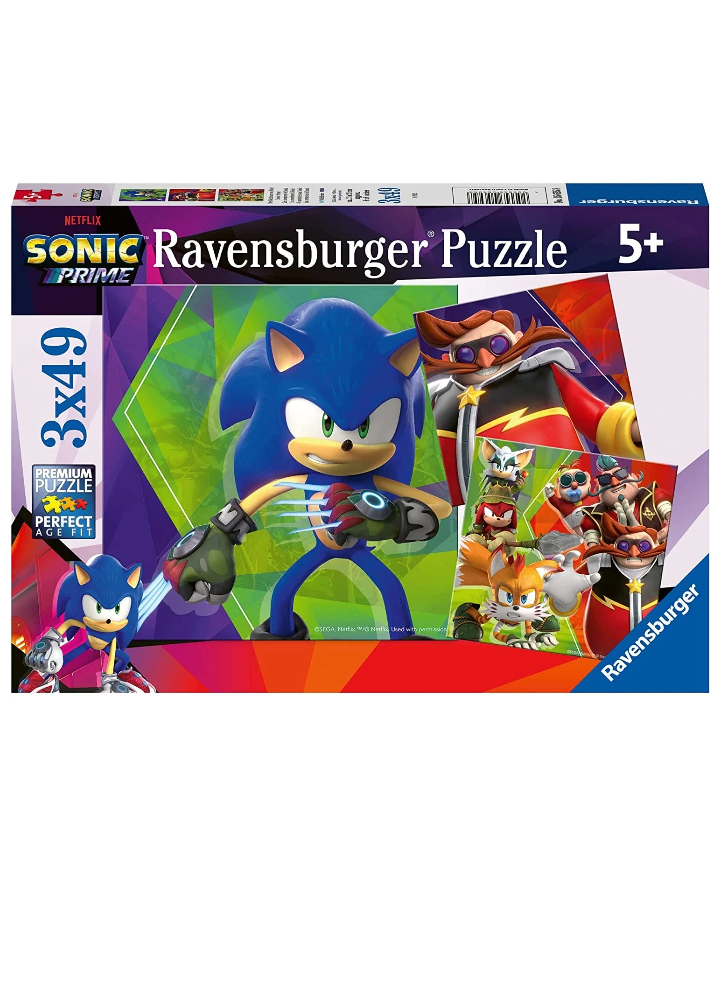 Puzzle Ravensburger Sonic Prime 3x49pc (10105695)