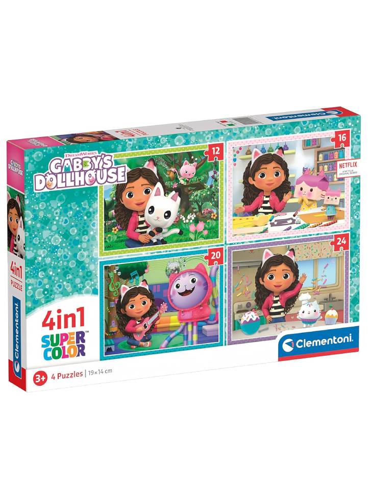 Puzzle Clementoni Gabby's Dollhouse 4 in 1 (21524)