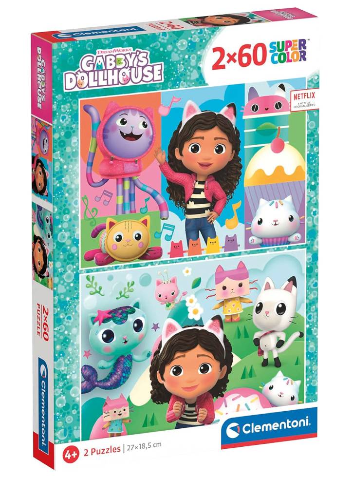Puzzle Clementoni Gabby's Dollhouse 2x60 (24804)