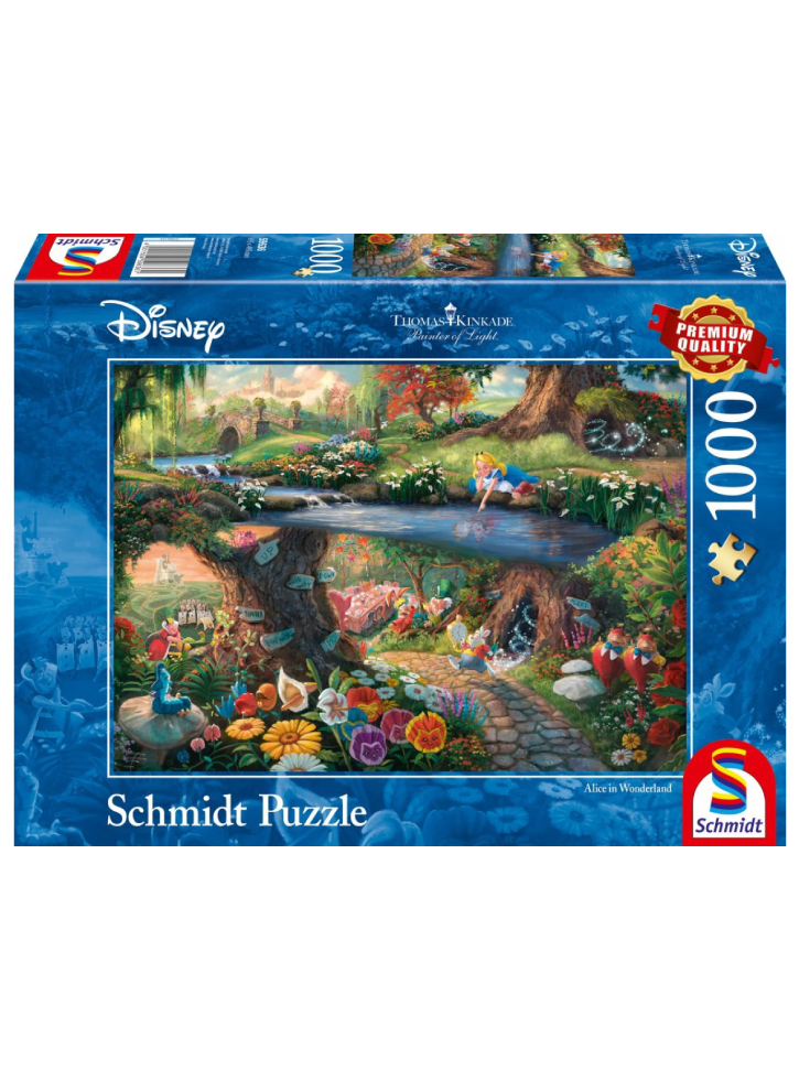 Puzzle Schmidt Thomas Kinkade Disney Alice in wonderland 1000pc (SCH9636)
