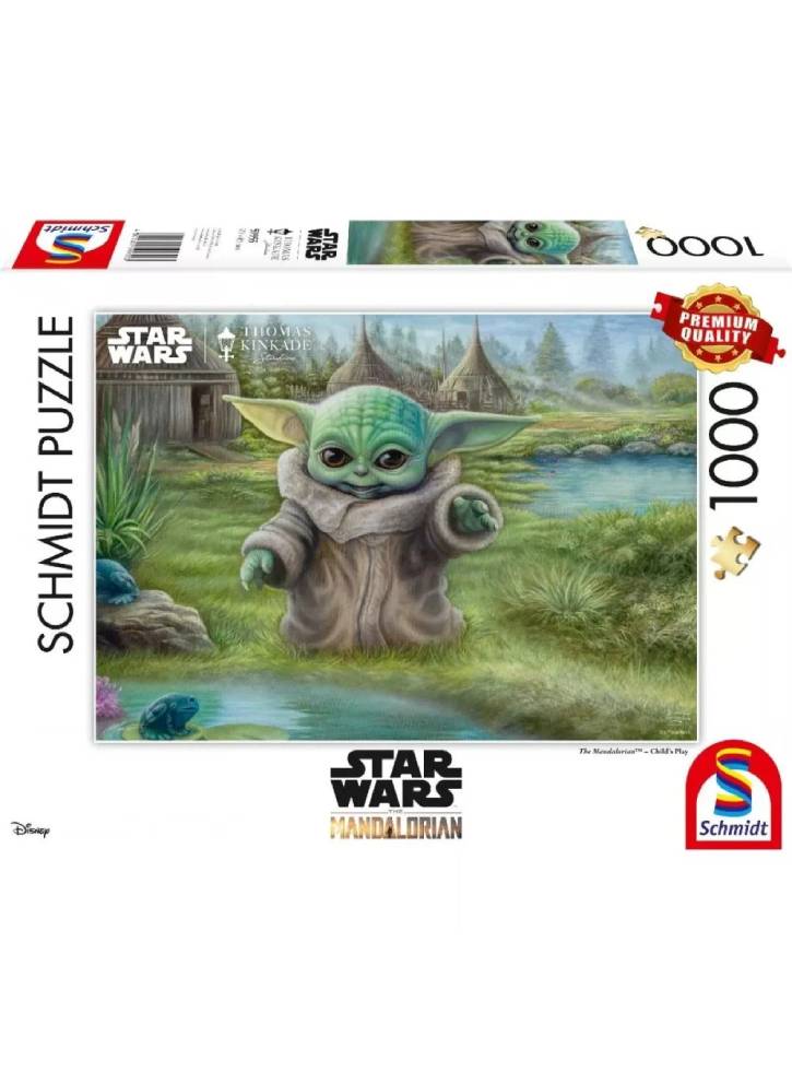 Puzzle Schmidt Thomas Kinkade Star Wars The Mandalorian Childs Play 1000pc (SCH9955)