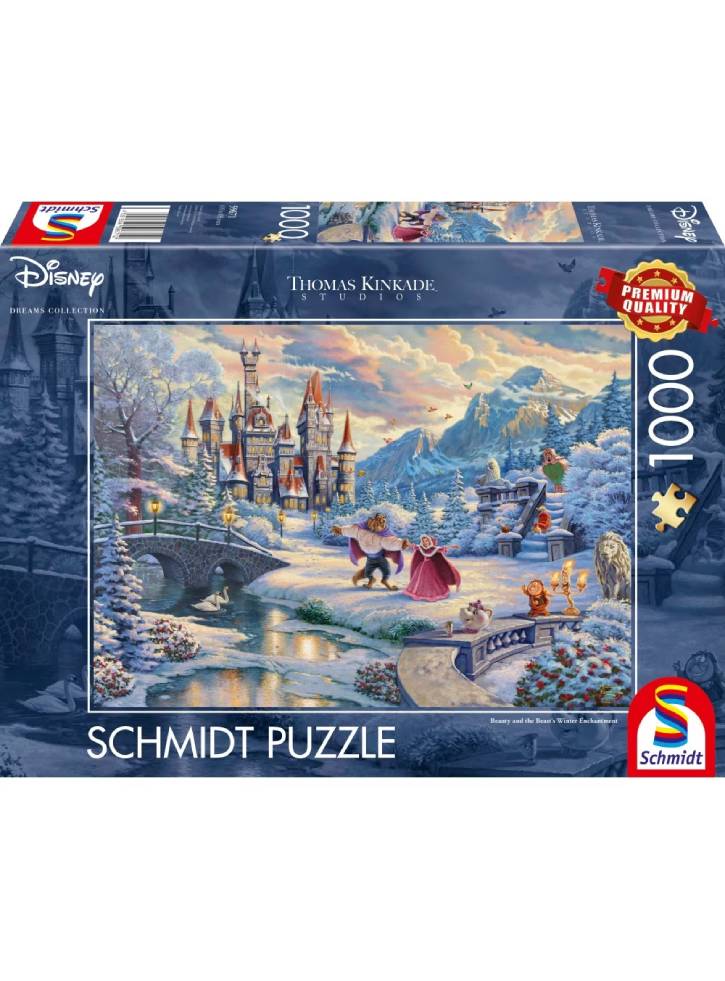 Puzzle Schmidt Thomas Kinkade Disney Beauty and the Beast's Winter Enchantment 1000pc (SCH6712)