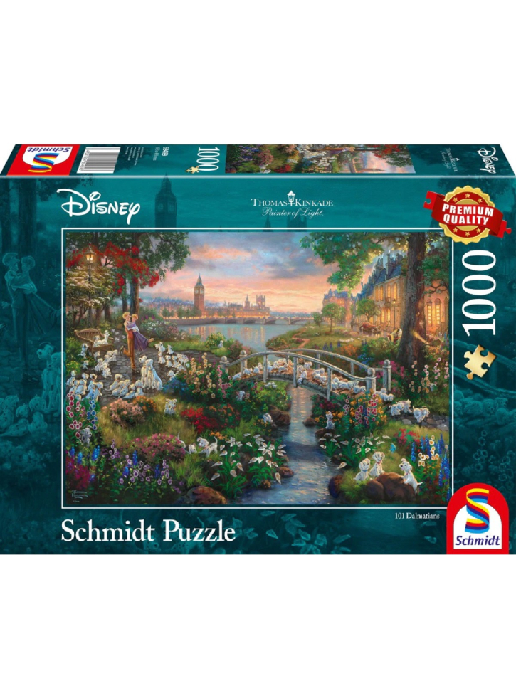 Puzzle Schmidt Thomas Kinkade Disney 101 Dalmatians 1000pc (SCH4893)