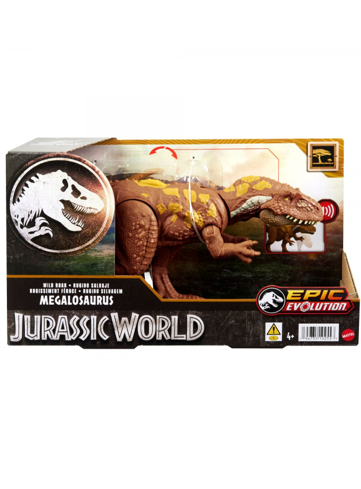 Jurassic World Epic Evolution Wild Roar Megalosaurus (HTK73)