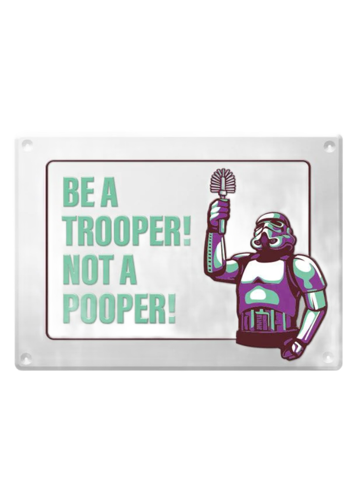Original Stormtrooper Metal Sign Stormpooper