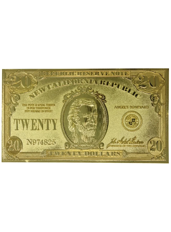 Fallout New Vegas Limited Edition 24k Gold Plated Replica NCR $20 Bill