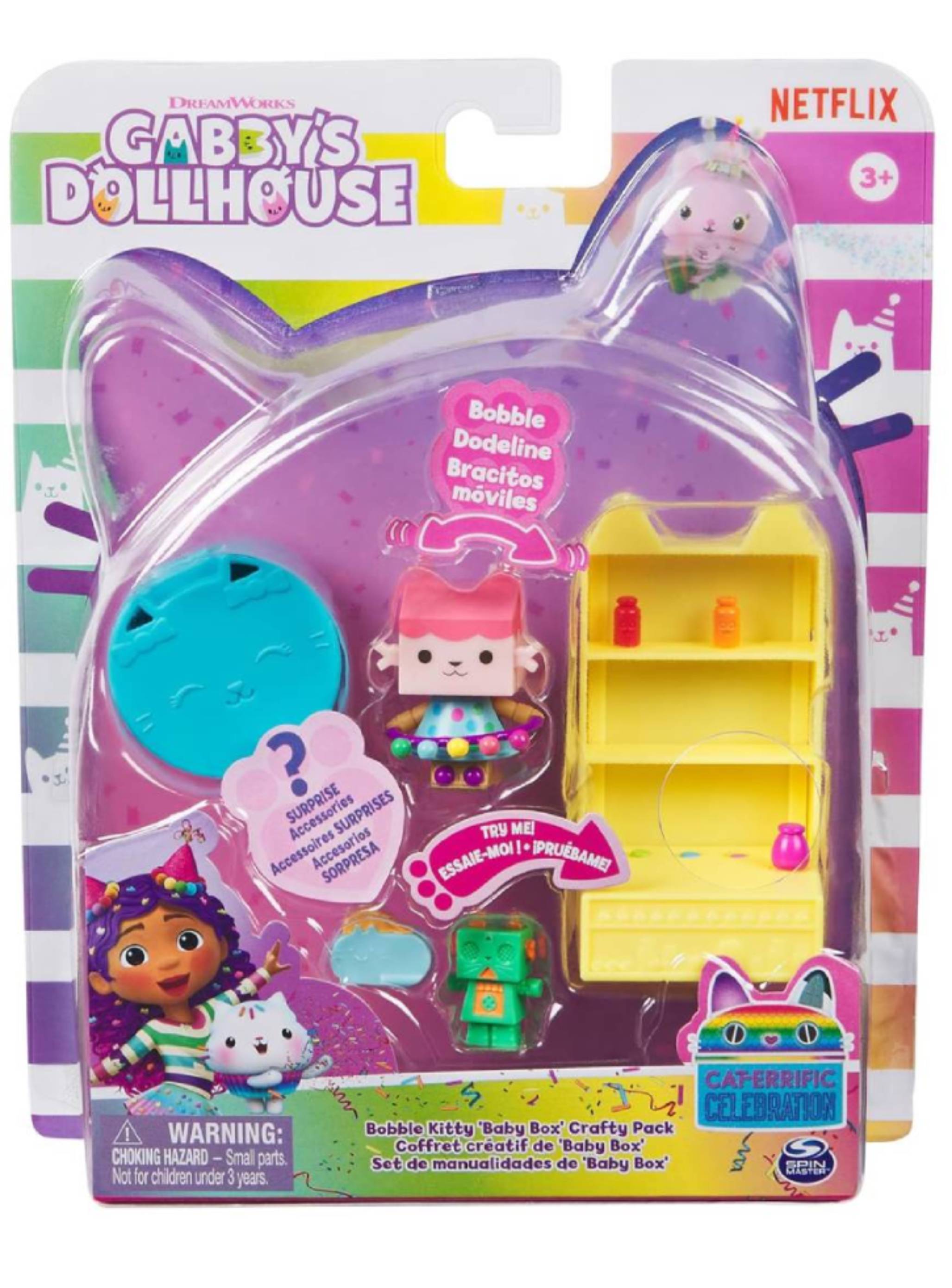 Set Gabby's Dollhouse Bobble Kitty Pack Baby Box (6070093)