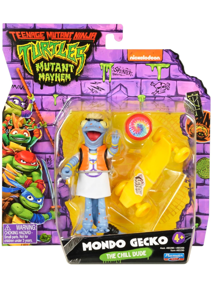 Figurina Turtles Mutant Mayhem Basic Mondo Gecko 12cm