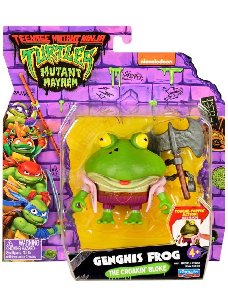 Figurina Turtles Mutant Mayhem Basic Genghis Frog 12cm