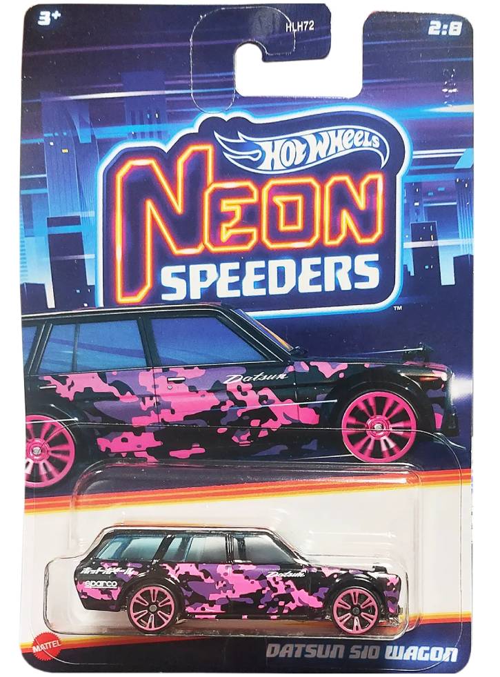 Hot Wheels Neon Speeders Datsun Sio Wagon (HRW68)