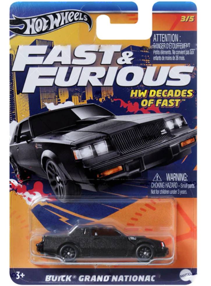 Hot Wheels Fast Furious HW Decades of Fast Buick Grand National (HRW43)