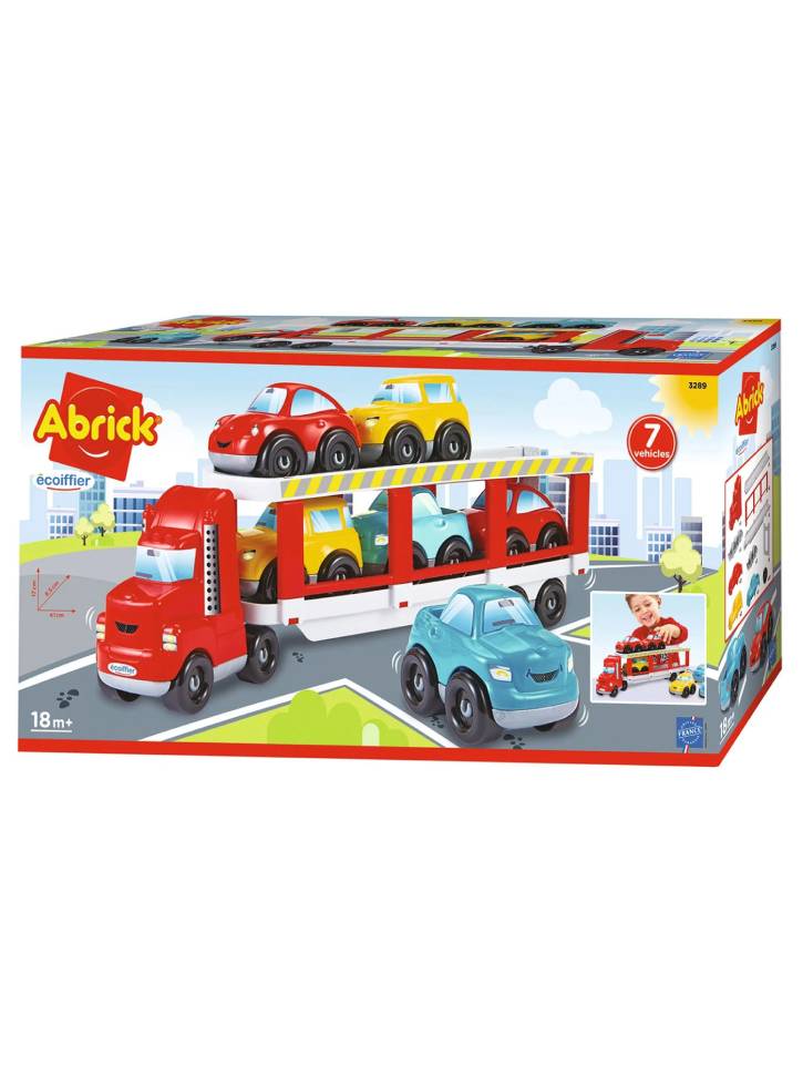 Abrick Car transport w/vehicles (7 pcs) (3289)