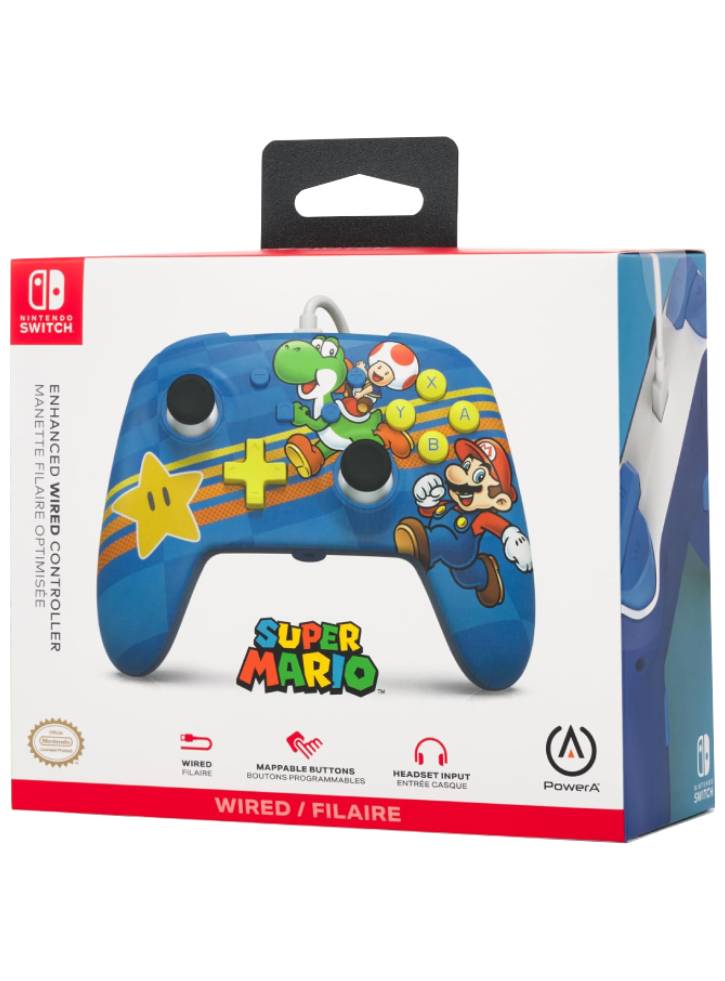 Controller PowerA Enhanced Wired Mushroom Kingdom Friends - Nintendo Switch