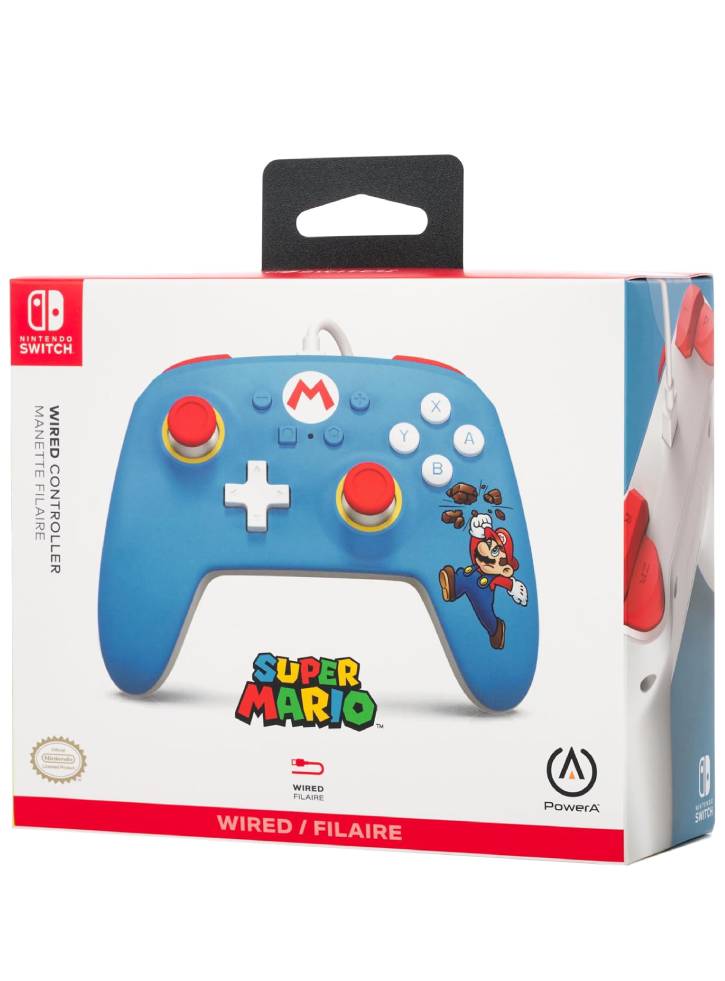 Controller PowerA Wired Brick Breaker Mario - Nintendo Switch
