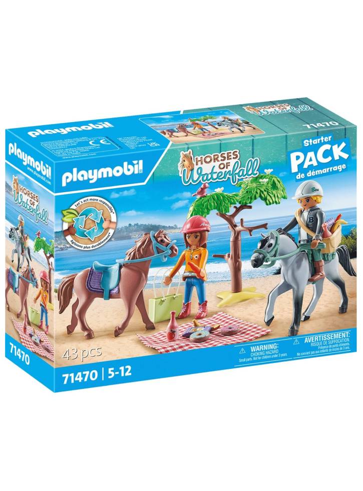 Set Playmobil Horseback Riding Trip to the beach with Amelia and Ben (71470)