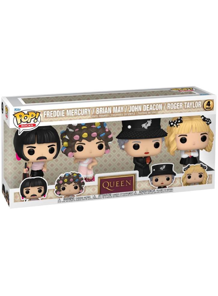 Figurine Funko Pop 4-Pack Rocks Queen I Want to Break Free 9cm