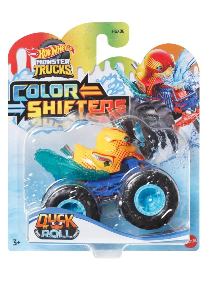 Hot Wheels Monster Trucks Color Shifters Duck N Roll Vehicle (HVH84)