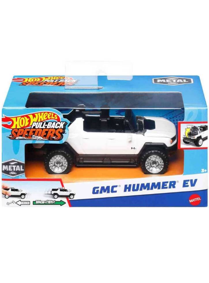 Hot Wheels Pull-Back Speeders Gmc Hummer EV (1:43) (HWH45)