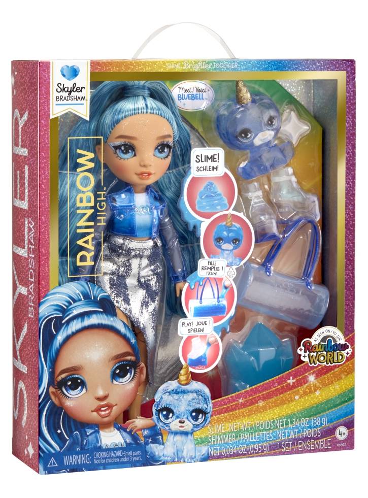 MGA Rainbow High Doll Slime Skyler (Blue) (120216-EU)