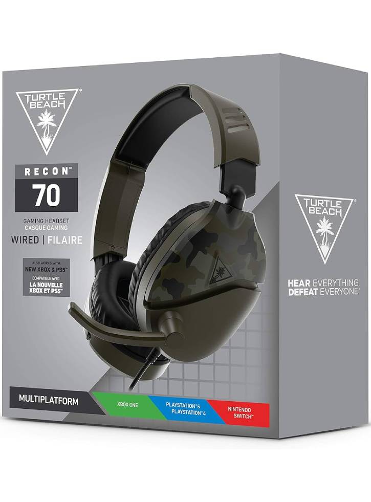 Turtle Beach Recon 70 Green Camouflage - Xbox/PlayStation/Nintendo/PC