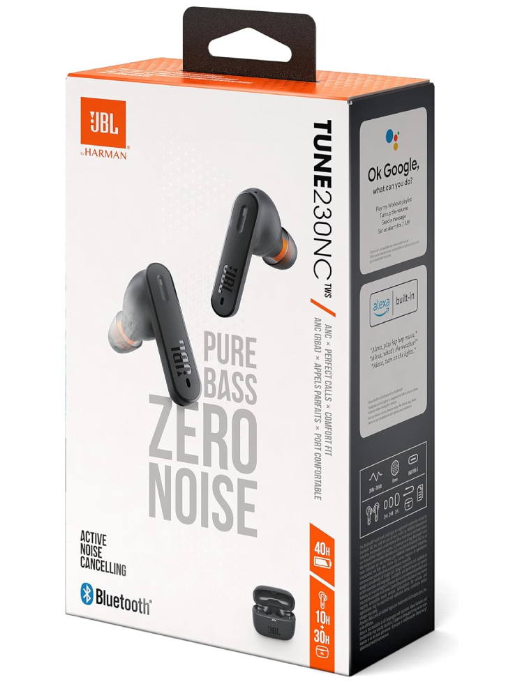 Headphones JBL T230NC TWS BT Black