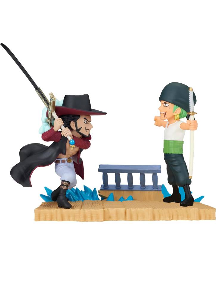 Banpresto WCF Log Stories One Piece Zoro Vs Mihawk 7cm (88603)