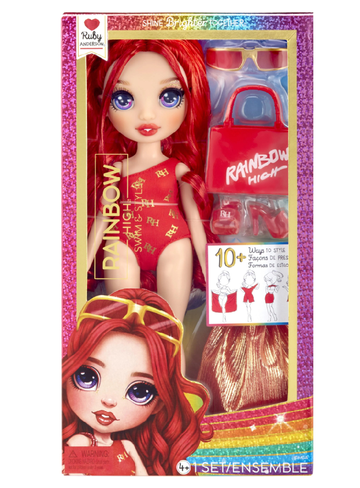 Rainbow High Swim Fashion Doll Ruby