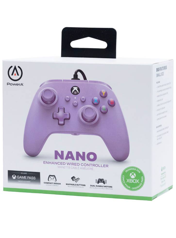 Controller PowerA Nano Enhanced Wired Lilac - Xbox Series X