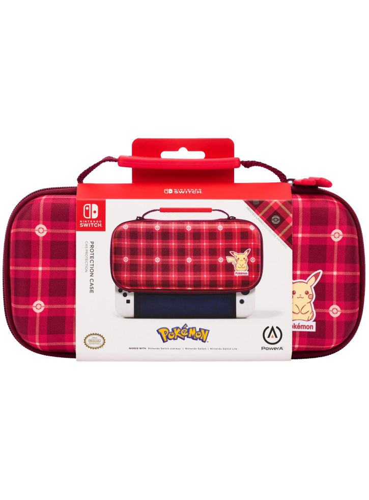 Case PowerA Protection Pikachu Plaid - Nintendo Switch