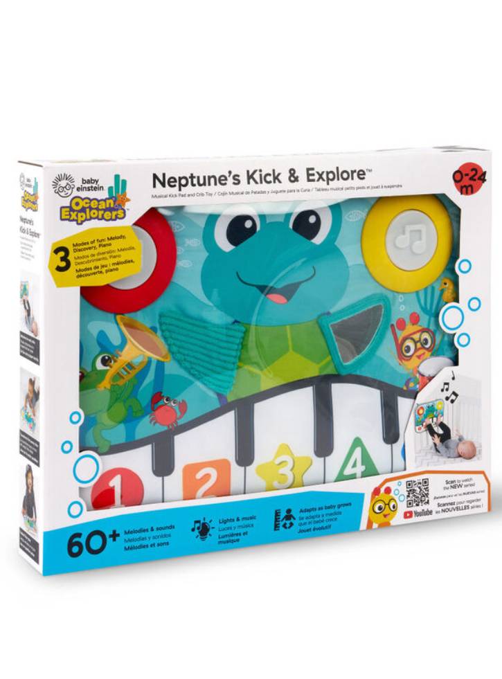 Baby Einstein Musical Kick Pad and Crib Toy, Neptune's Kick & Exploretm (BE-12926)