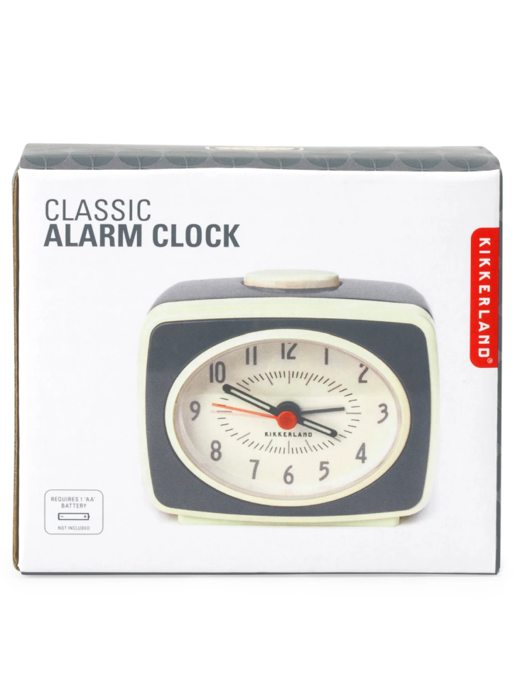 Small Classic Alarm Clock Grey (AC14-GR-EU)