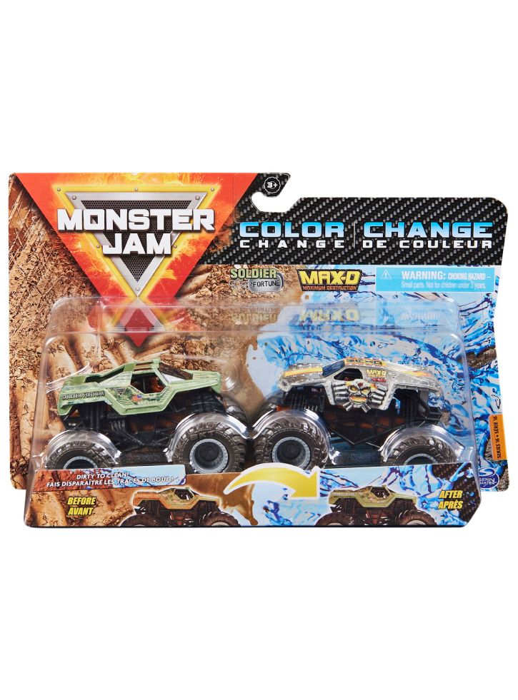 Monster Jam Color ChangeSoldier Fortune vs. Max-D