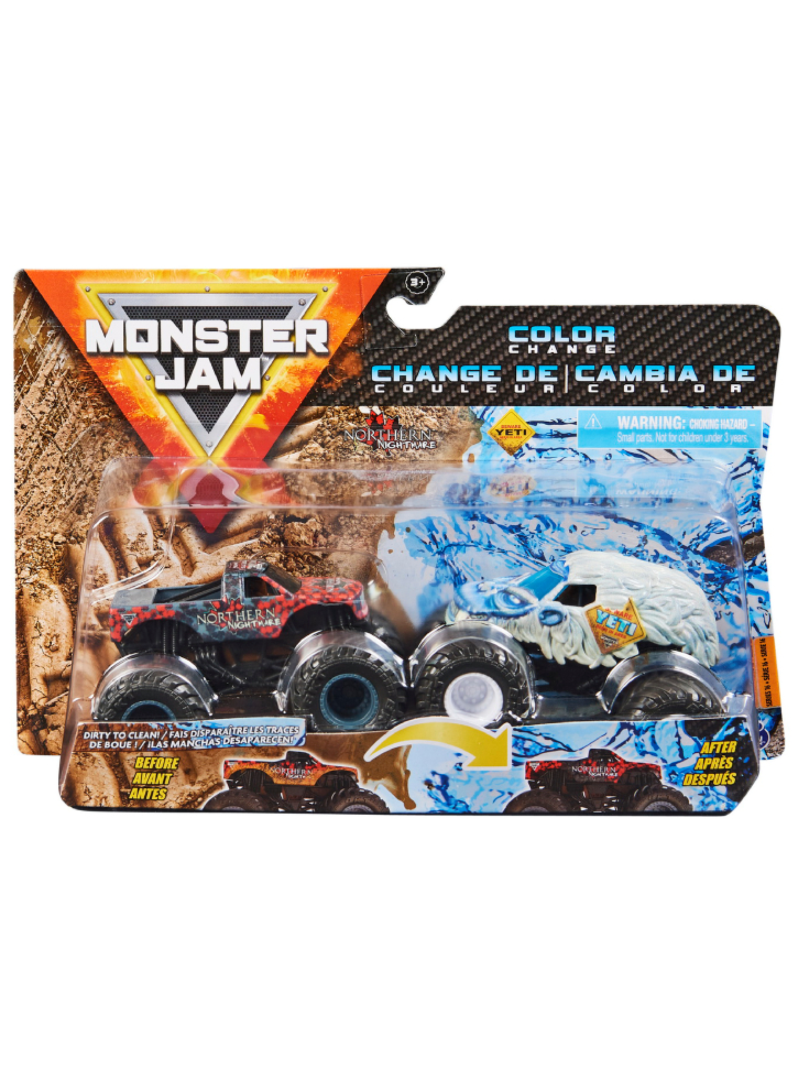 Monster Jam Color Change Northern Nightmare vs. Yeti