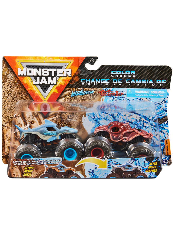 Monster Jam Color Change Megalodon vs. Octon8er