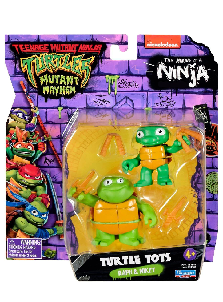 Turtles Mutant Mayhem Turtle Tots Raph & Mikey
