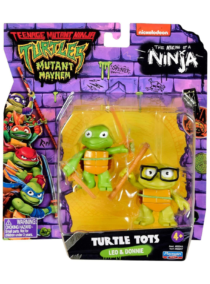 Turtles Mutant Mayhem Turtle Tots Leo & Donnie