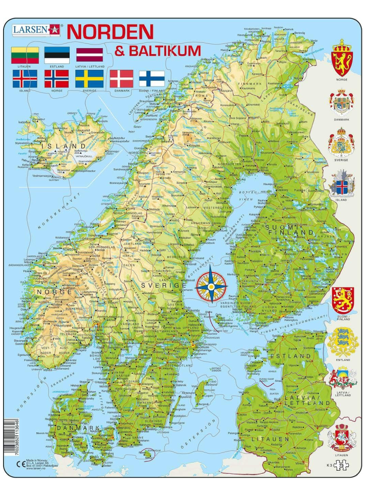 Larsen Puzzle The North (75 pcs) (K3)