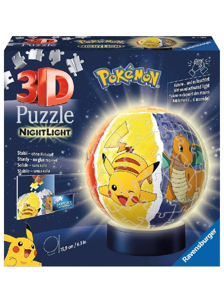 Puzzle Ravensburger 3D Pokemon Night Light 72pc (10311547)