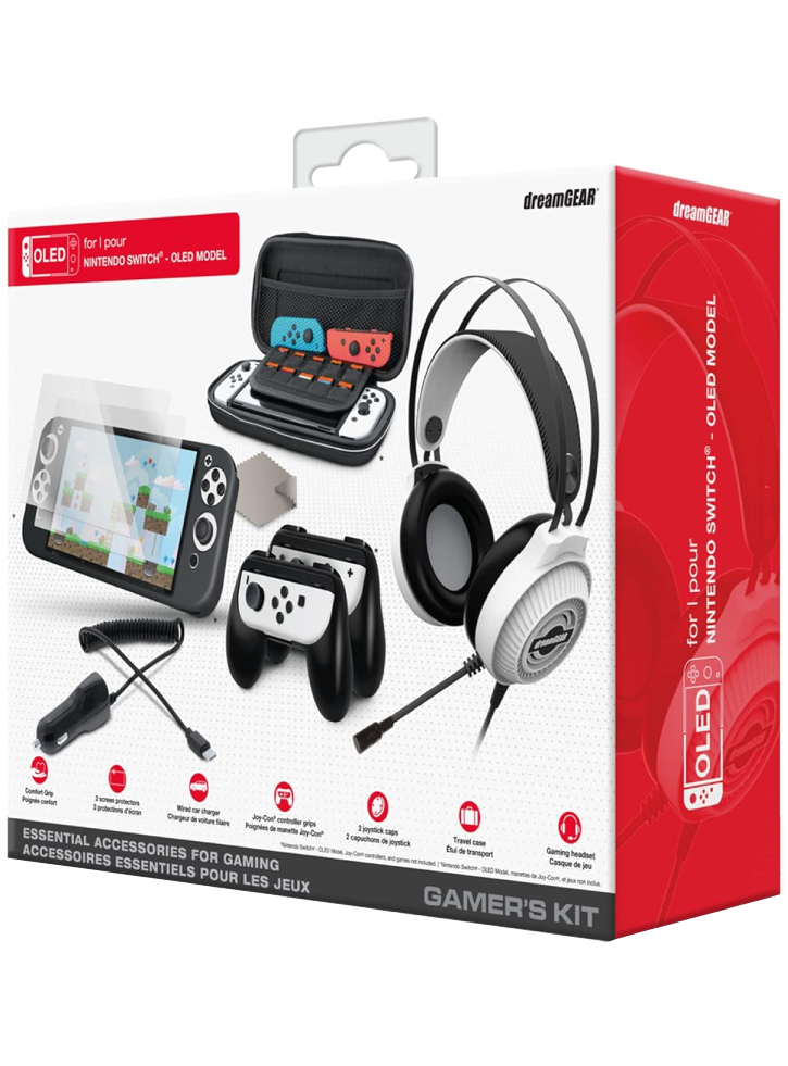 Dreamgear GamerS Kit (Oled Model) Black/White - Nintendo Switch