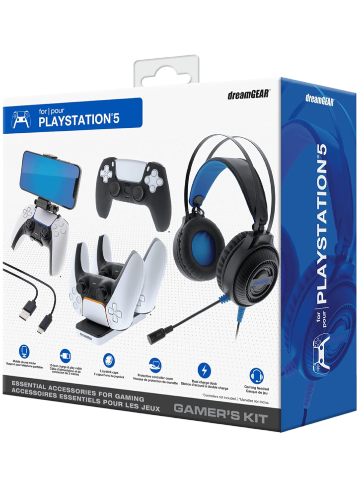 Kit Dreamgear GamerS Black - Playstation 5