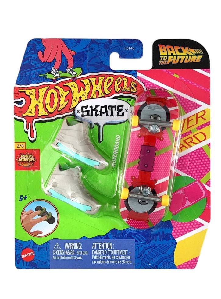 Hot Wheels Skate Fingerboard and Shoes Back to the Future Screen Legends Hoverboard (HVJ82)