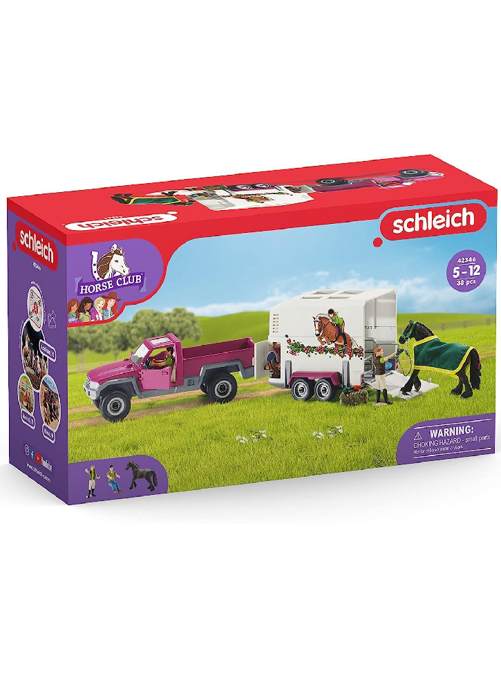 Schleich Horse Club Pick up with horse box (42346)