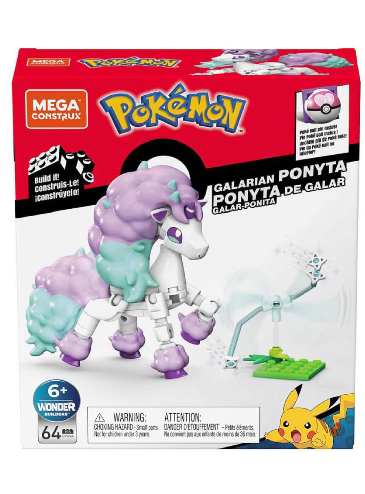 Mega Construx Pokemon Power Pack Galarian Ponyta (GYG94)